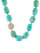 Kenneth Jay Lane Crystal & Bead Collar Necklace