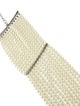Kenneth Jay Lane Faux Pearl Choker Necklace