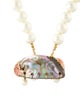 Kenneth Jay Lane Mother of Pearl & Faux Pearl Pendant Necklace