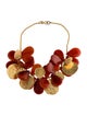 Kenneth Jay Lane Bead Charm Collar Neckalce