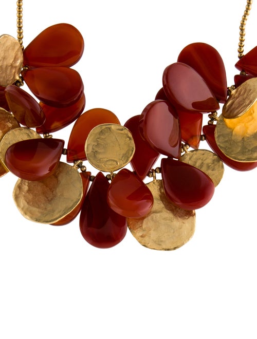 Kenneth Jay Lane Bead Charm Collar Neckalce