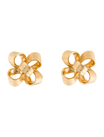Kenneth Jay Lane Large Bow Clip-On Earrings