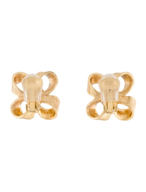 Kenneth Jay Lane Large Bow Clip-On Earrings