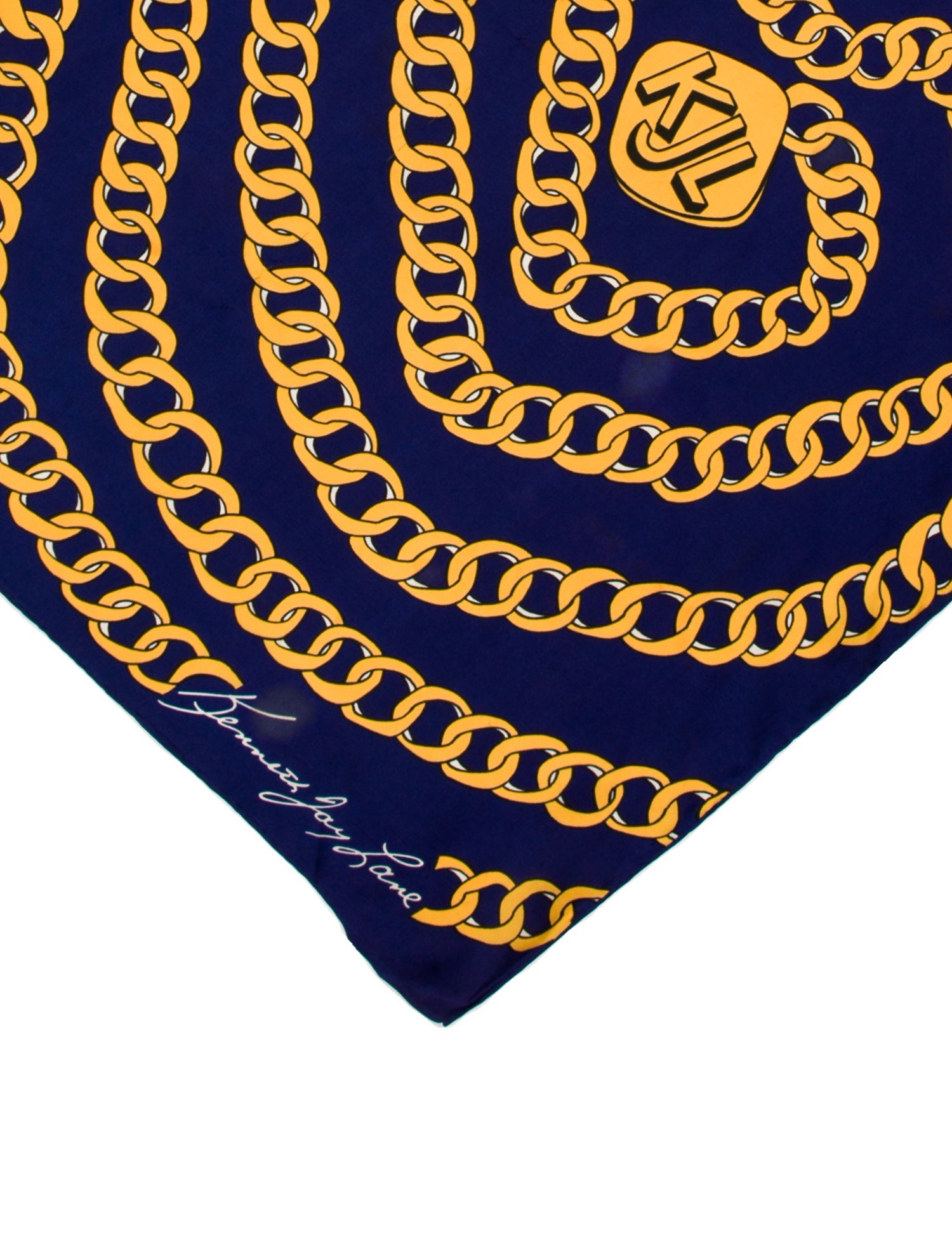 Kenneth Jay Lane Silk Printed Scarf