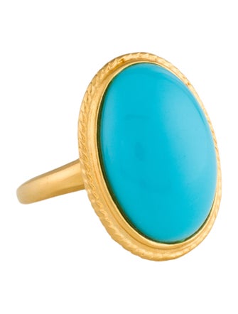 Kenneth Jay Lane Resin Oval Cocktail Ring