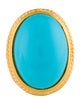 Kenneth Jay Lane Resin Oval Cocktail Ring