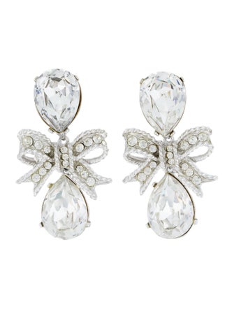 Kenneth Jay Lane Crystal Embellished Clip-On Earrings
