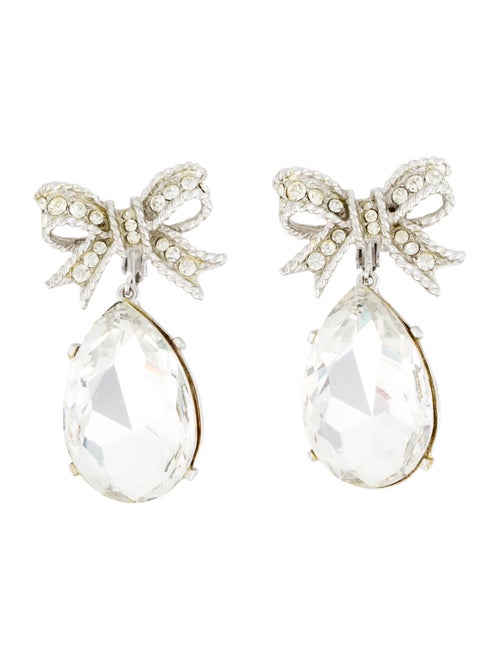 Kenneth Jay Lane Crystal Embellished Clip-On Earrings