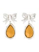Kenneth Jay Lane Crystal Embellished Clip-On Earrings