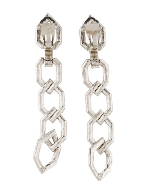 Kenneth Jay Lane Crystal Drop Clip-On Earrings
