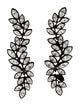 Kenneth Jay Lane Crystal & Enamel Leaf Triple Drop Clip-On Earrings