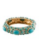 Kenneth Jay Lane Resin & Crystal Bangle Bracelet