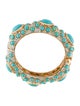 Kenneth Jay Lane Resin & Crystal Bangle Bracelet