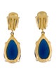 Kenneth Jay Lane Crystal Clip-On Drop Earrings