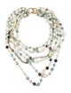 Kenneth Jay Lane Faux Pearl & Bead Multistrand Necklace