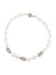 Kenneth Jay Lane Faux Pearl & Crystal Collar Necklace