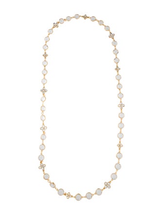 Kenneth Jay Lane Crystal Station Necklace