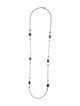 Kenneth Jay Lane Crystal & Glass Station Necklace
