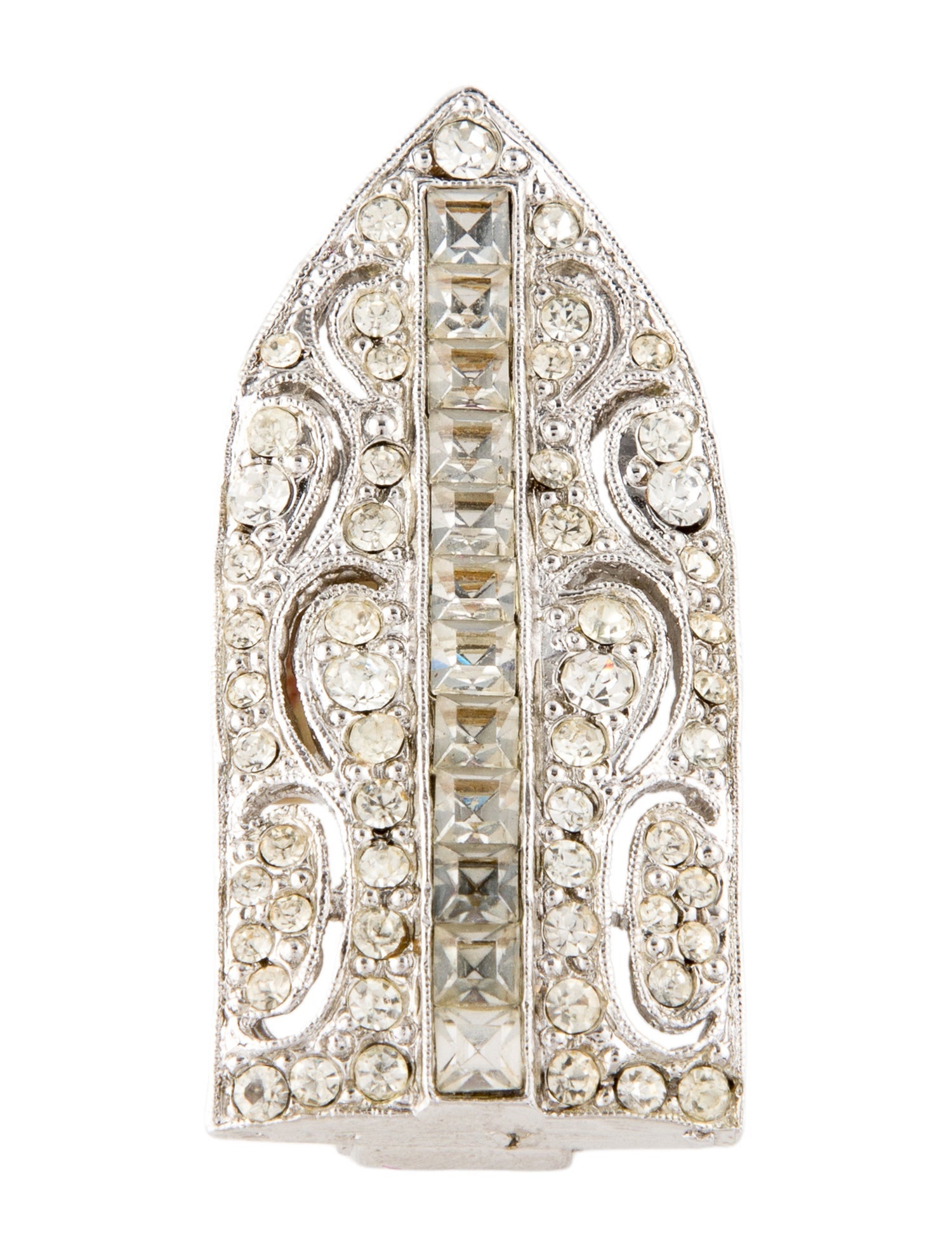 Kenneth Jay Lane Cystal Lapel Pin