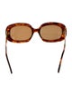 Kenneth Jay Lane Square Tinted Sunglasses