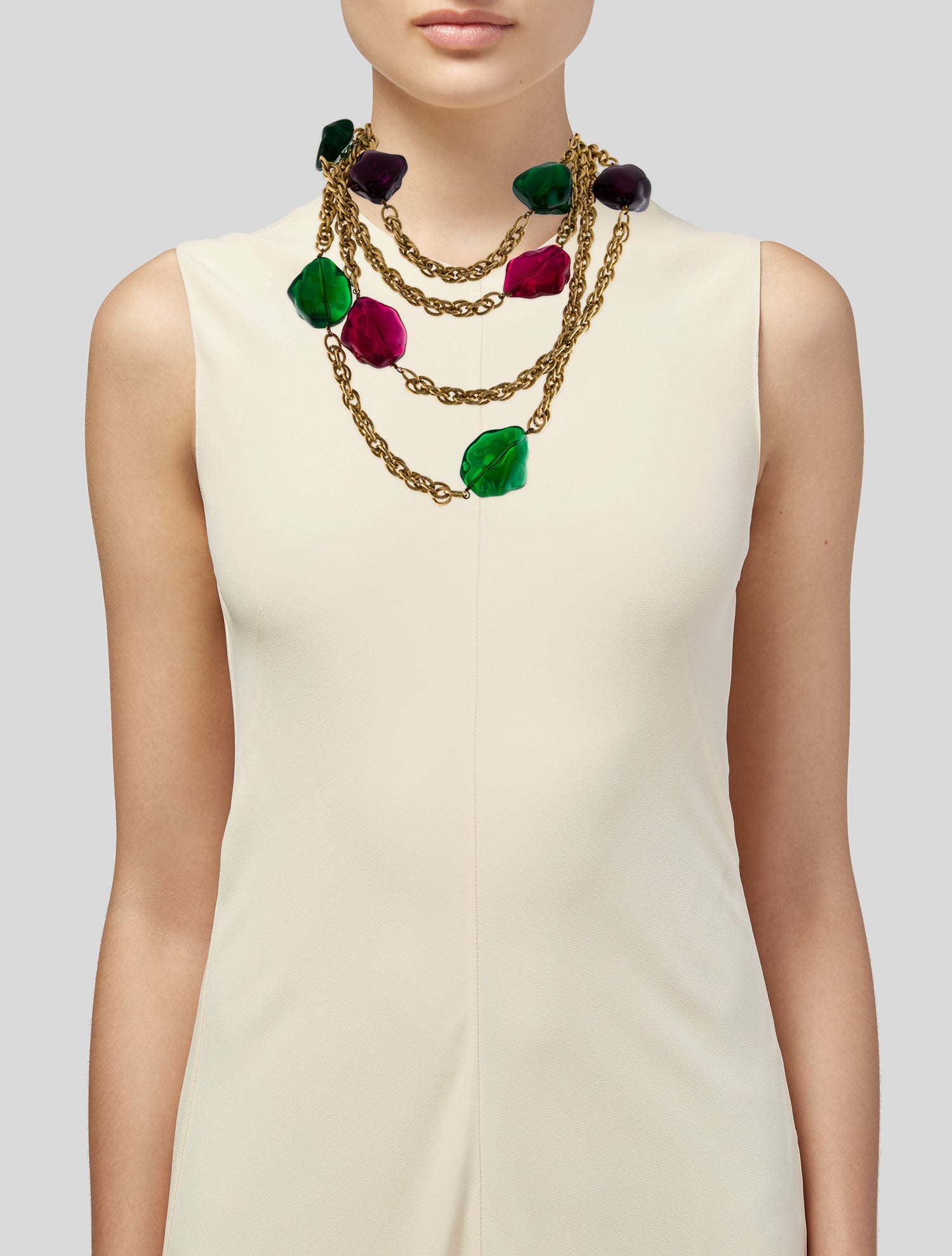 Kenneth Jay Lane Resin Multi Strand Necklace