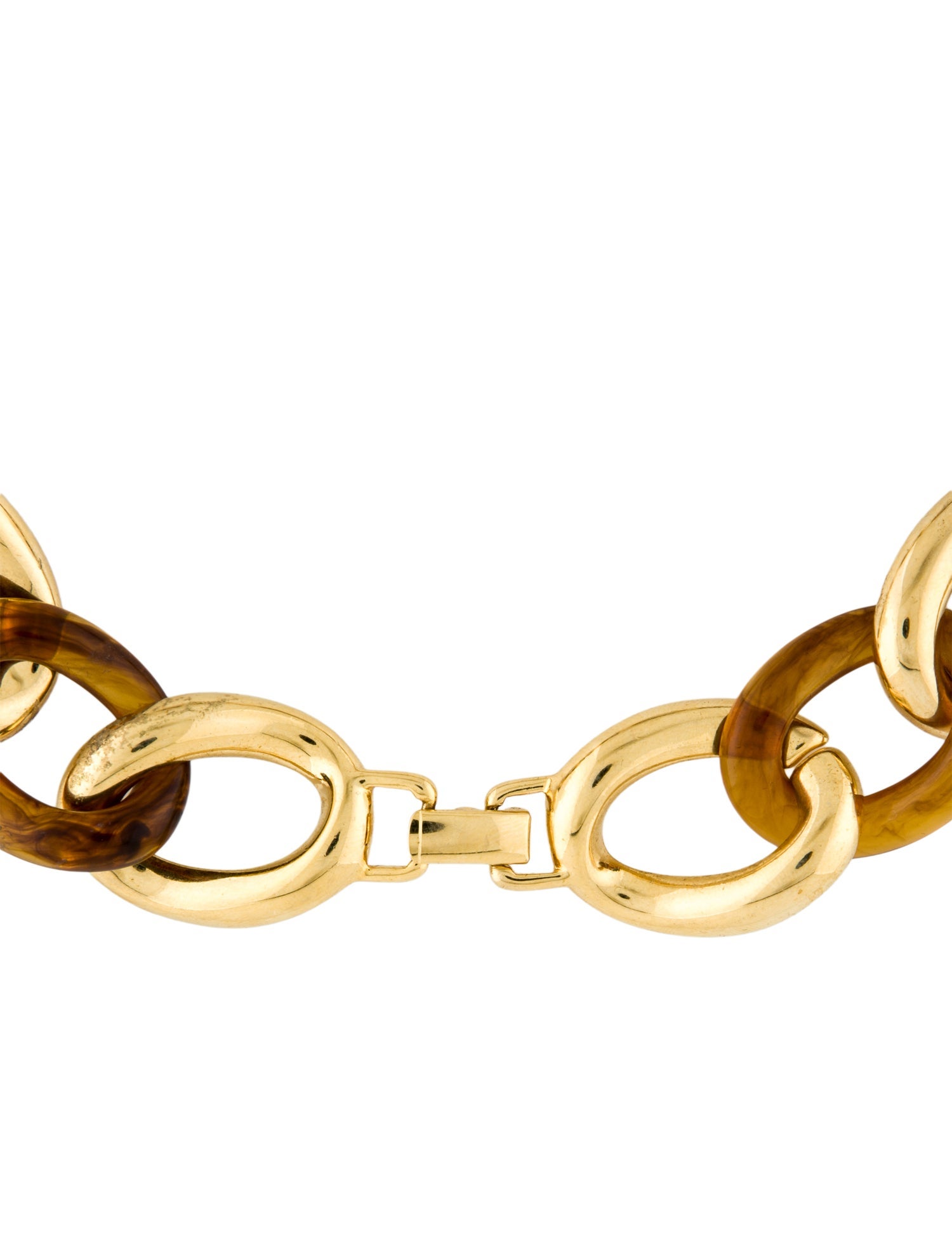 Kenneth Jay Lane Resin Link Chain Necklace