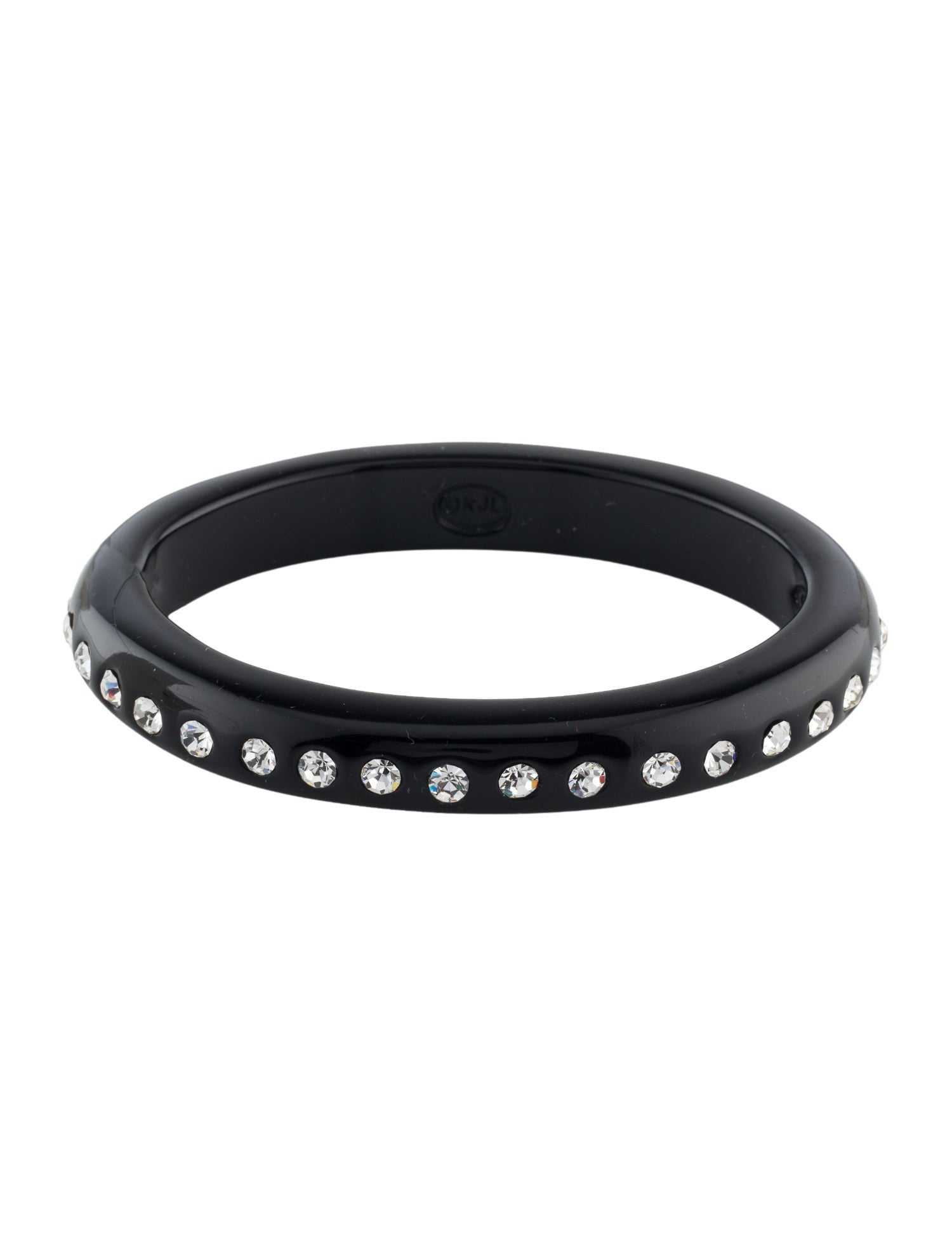 Kenneth Jay Lane Crystal & Resin Bangle Bracelet