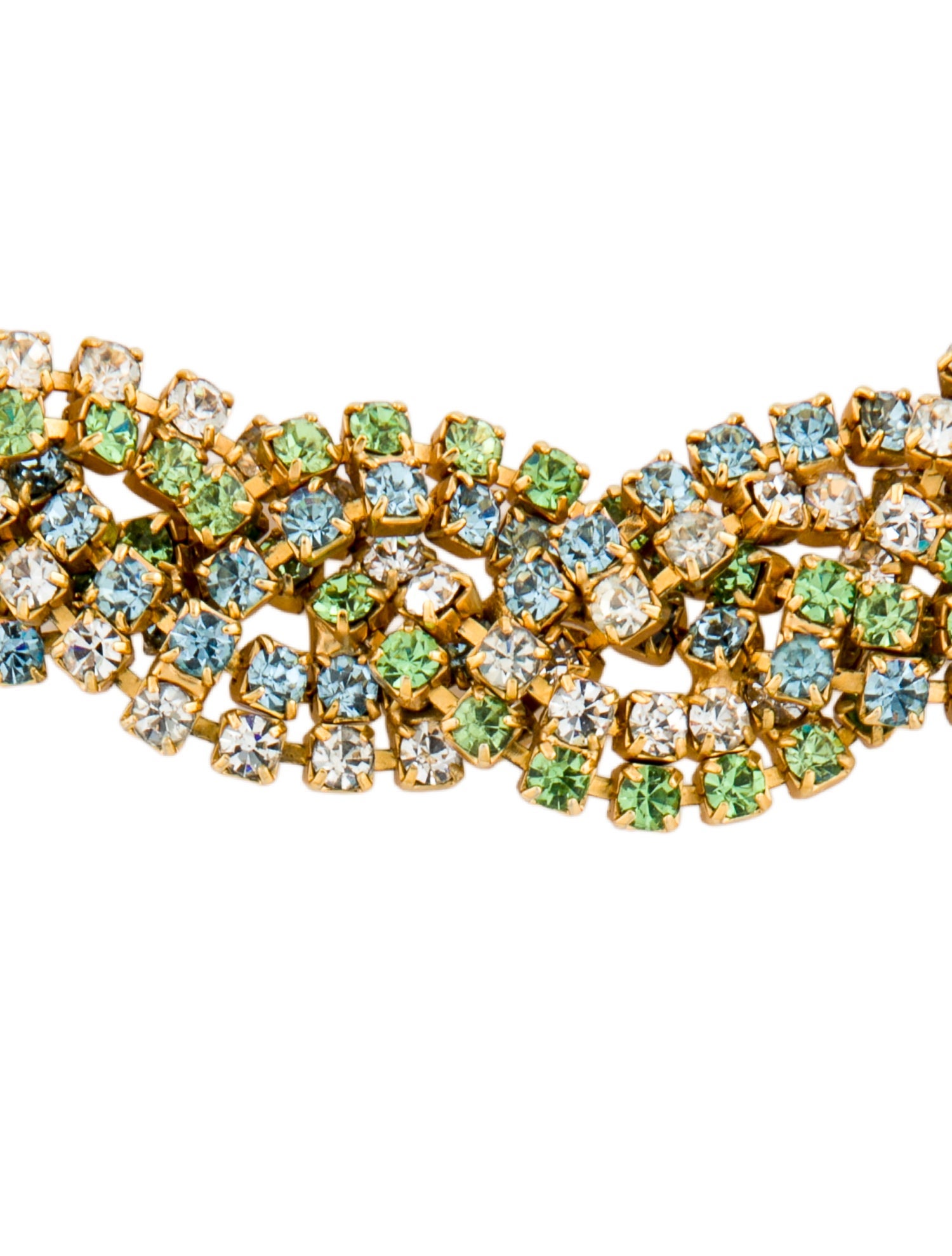 Kenneth Jay Lane Vintage Crystal Collar Necklace