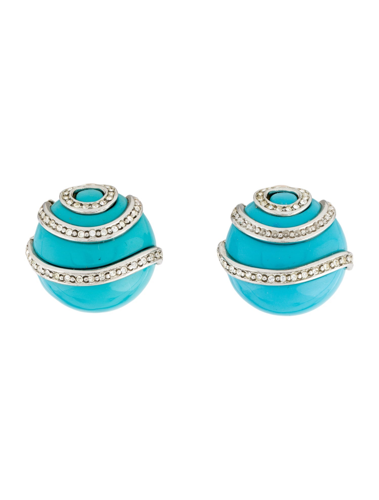 Kenneth Jay Lane Crystal Clip-On Earrings