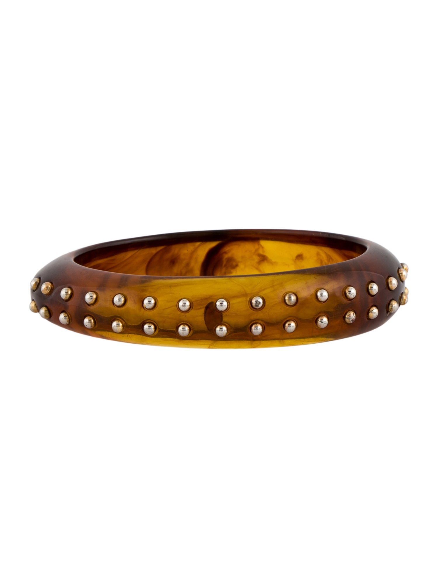 Kenneth Jay Lane Resin Studded Bangle Bracelet