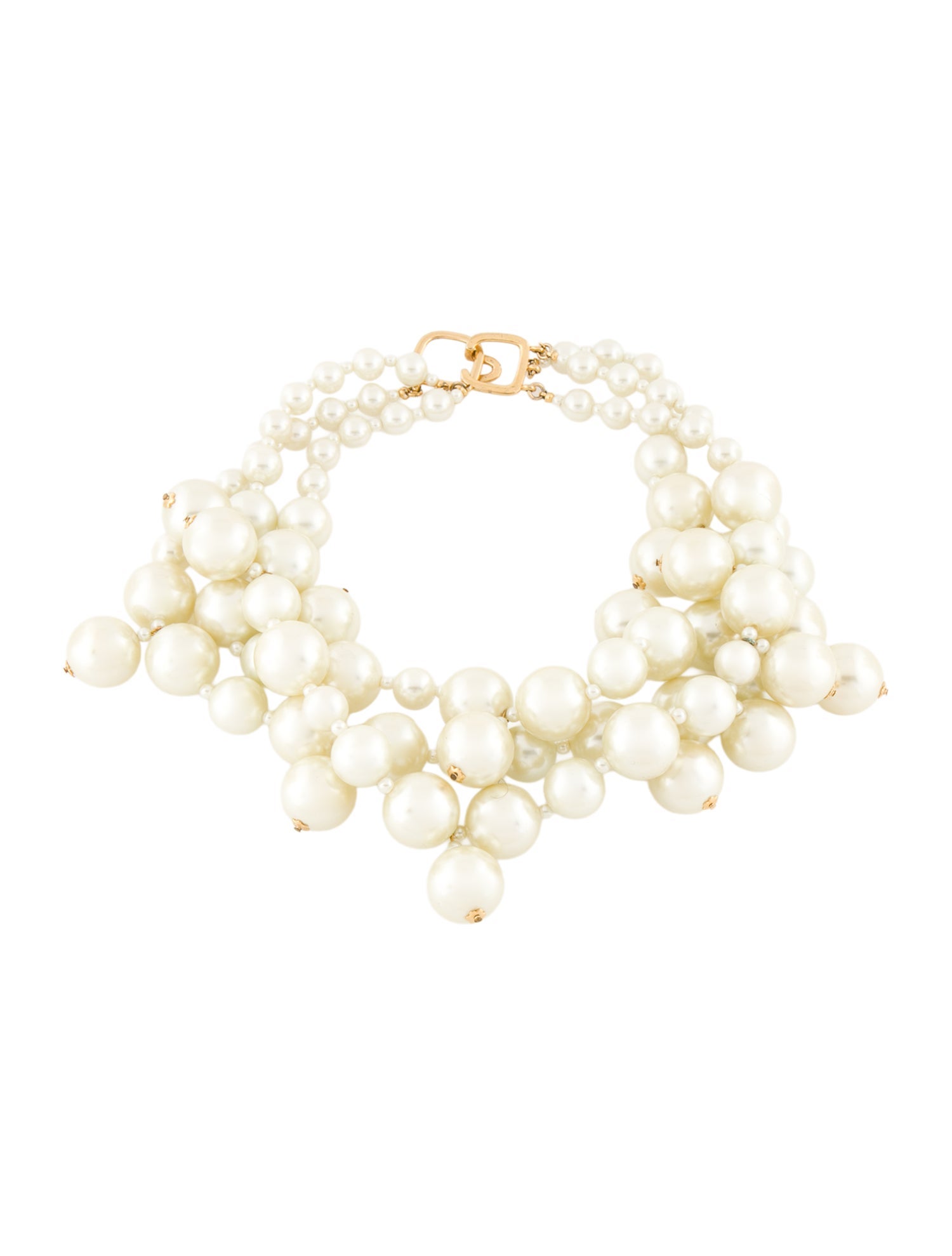 Kenneth Jay Lane Faux Pearl Multistrand Necklace