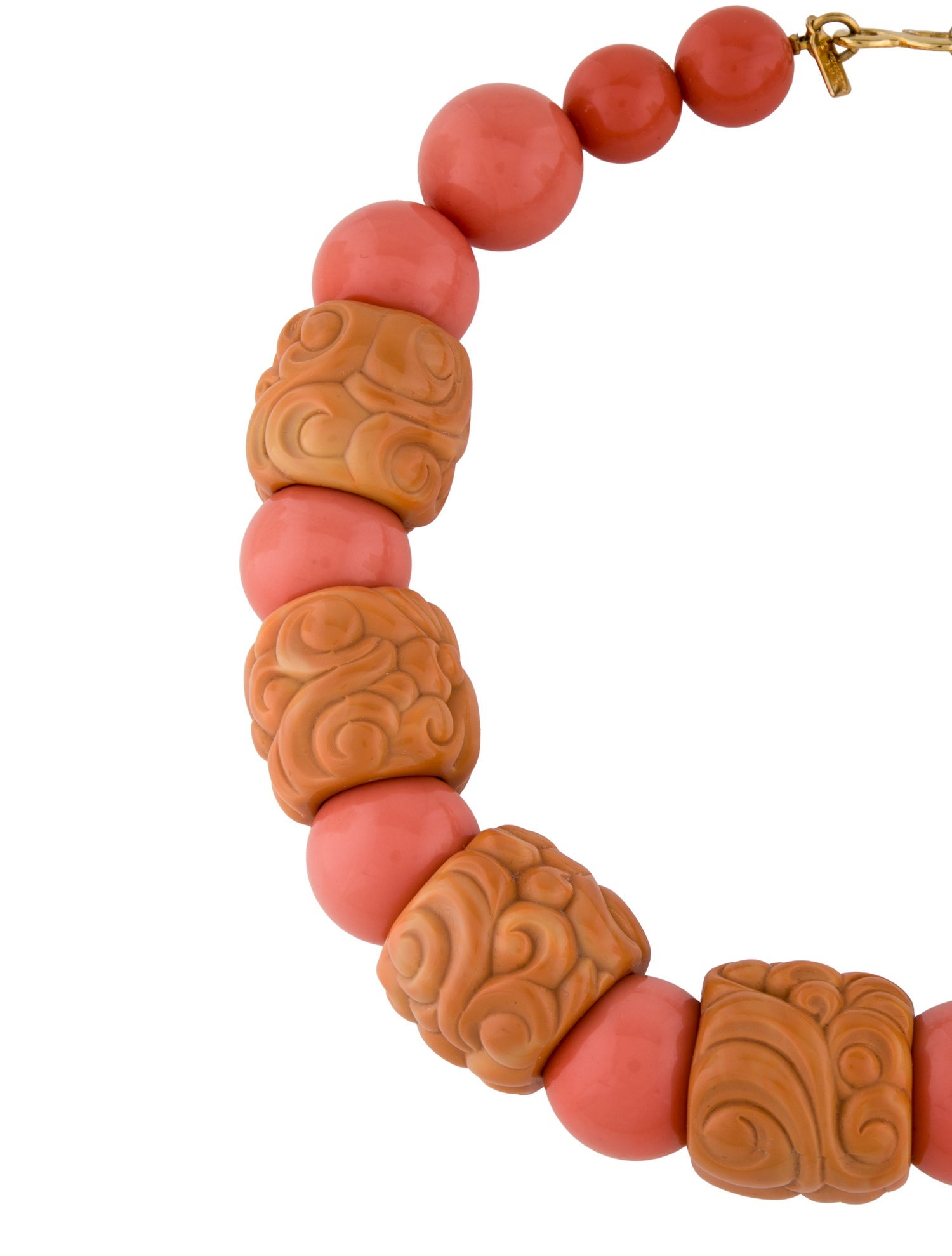 Kenneth Jay Lane Resin Bead Strand Choker Necklace