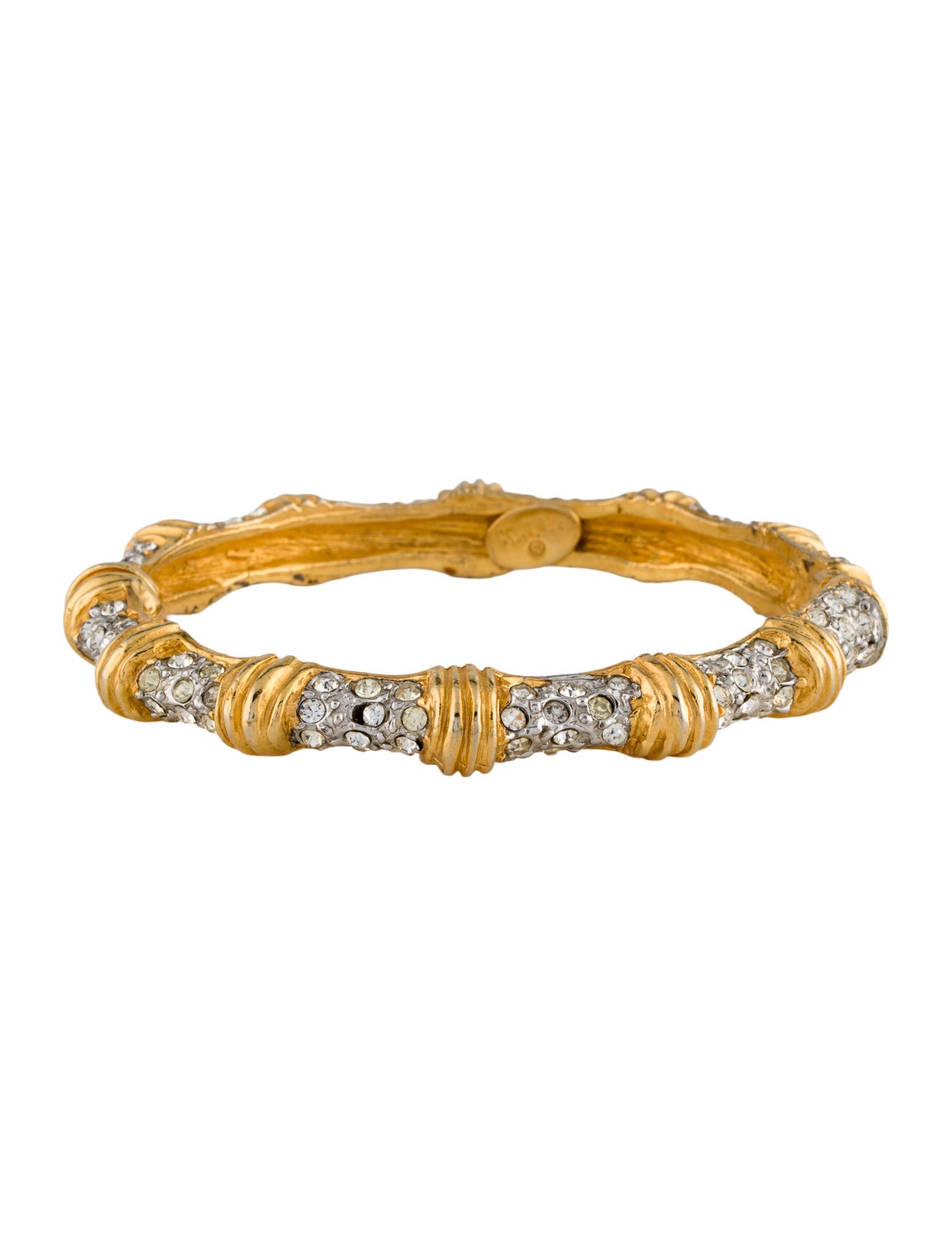 Kenneth Jay Lane Crystal Bangle Bracelet