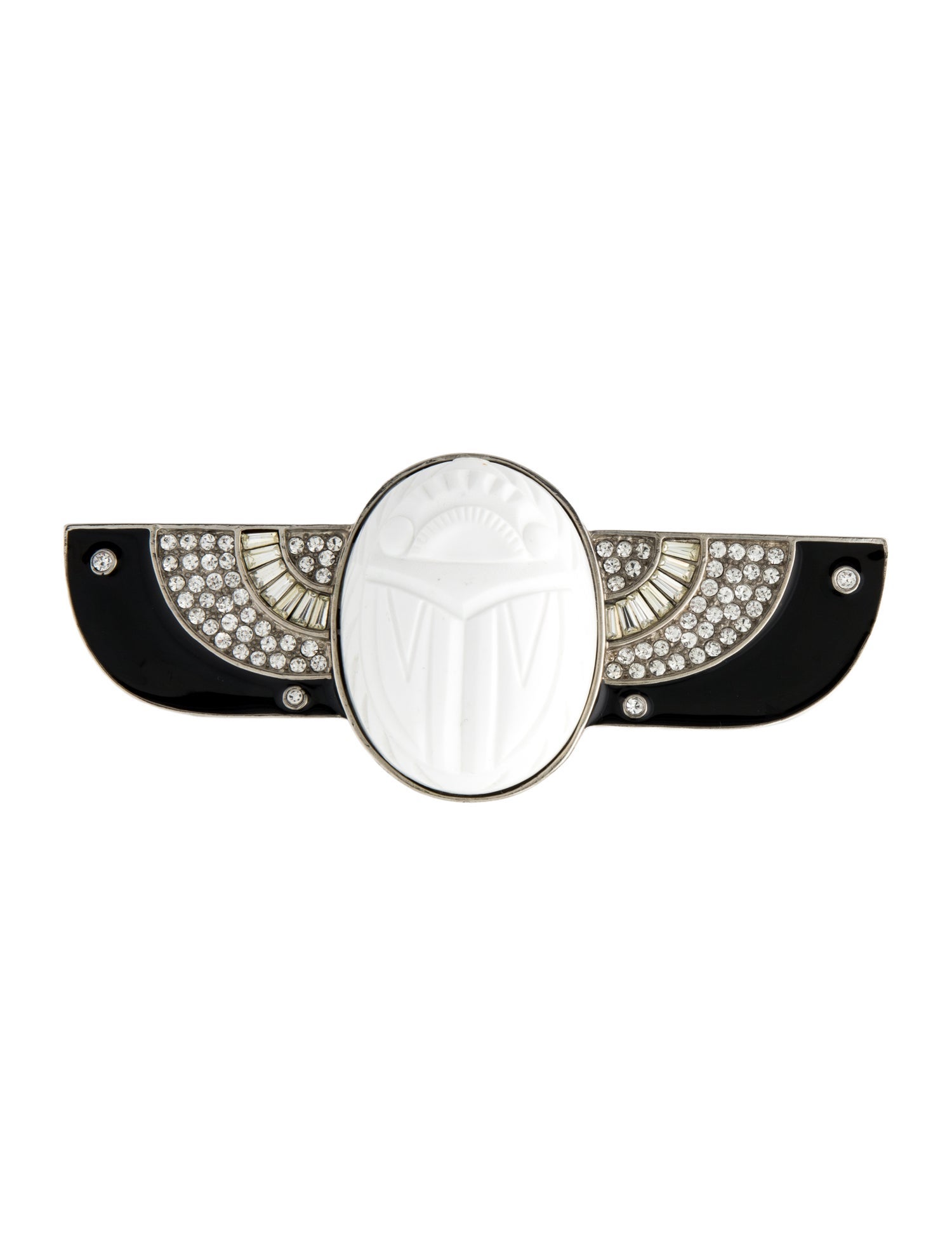 Kenneth Jay Lane Crystal, Resin & Enamel Brooch Pin