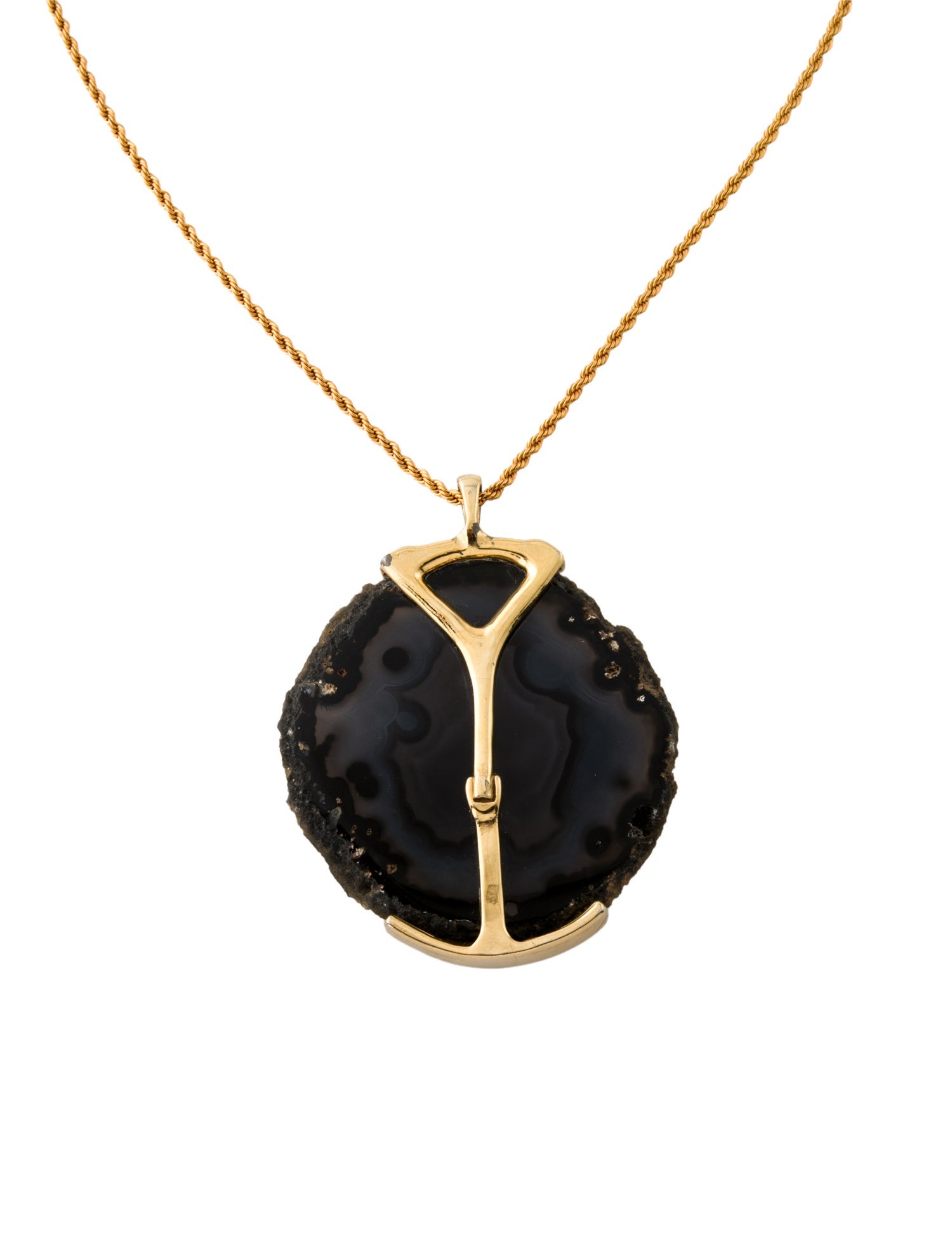 Kenneth Jay Lane Stone Pendant Necklace