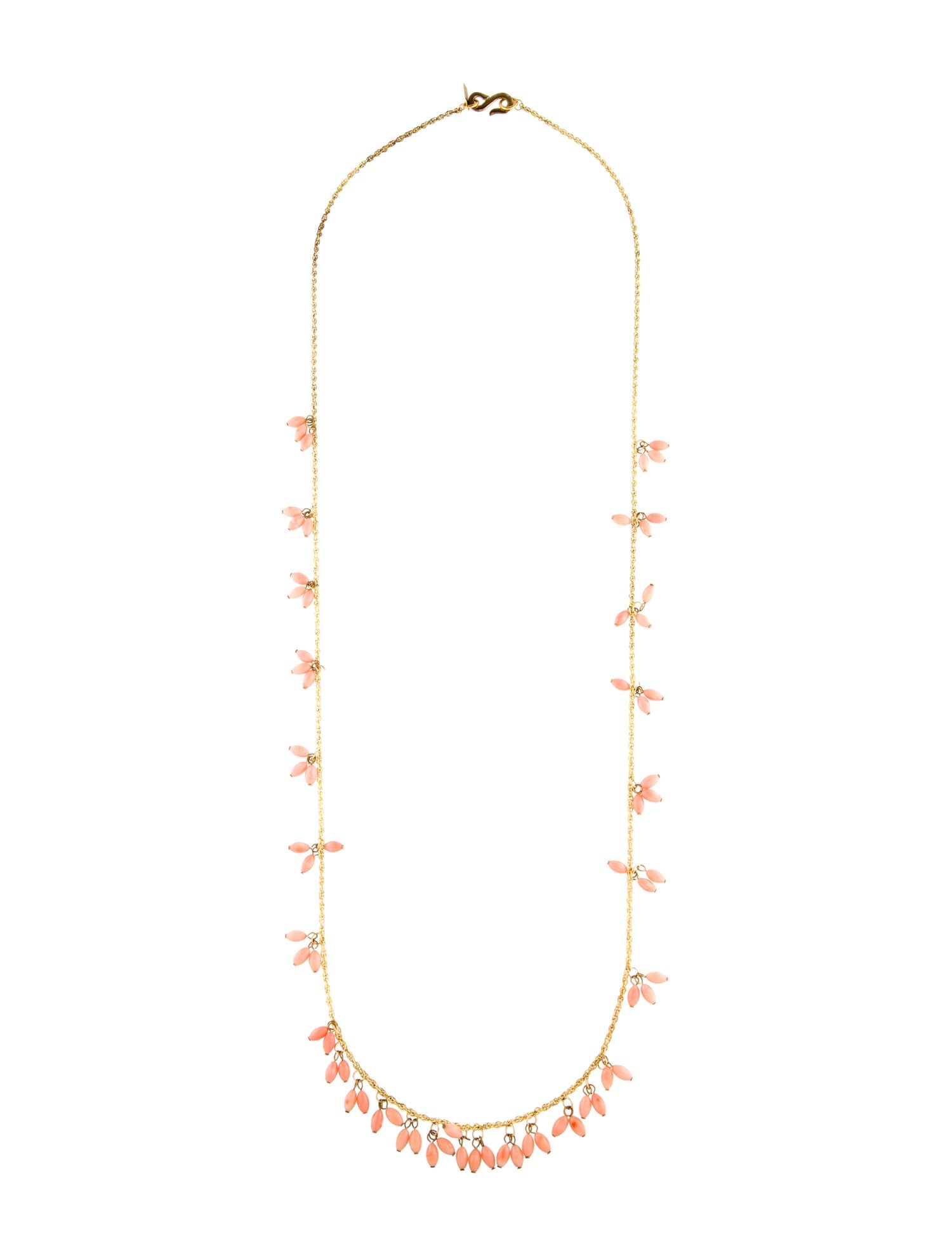 Kenneth Jay Lane Coral Chain Necklace