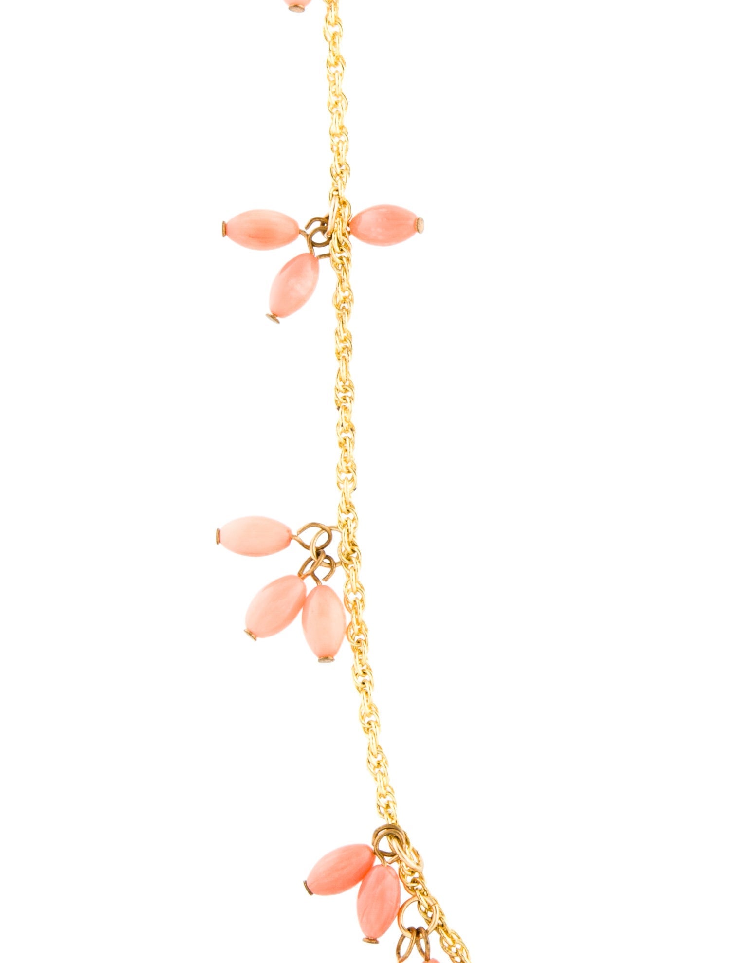 Kenneth Jay Lane Coral Chain Necklace