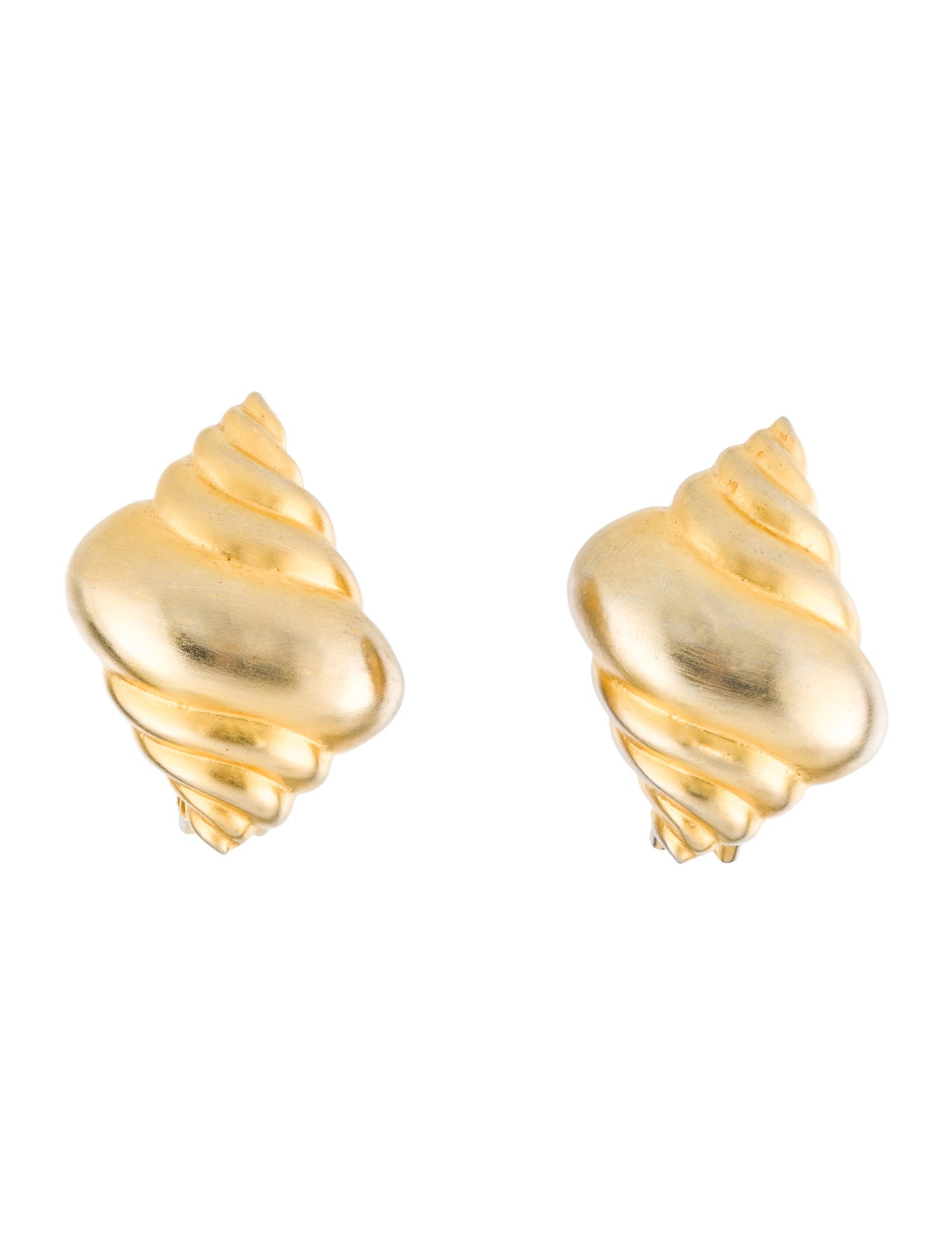 Kenneth Jay Lane Shell Clip-On Earrings