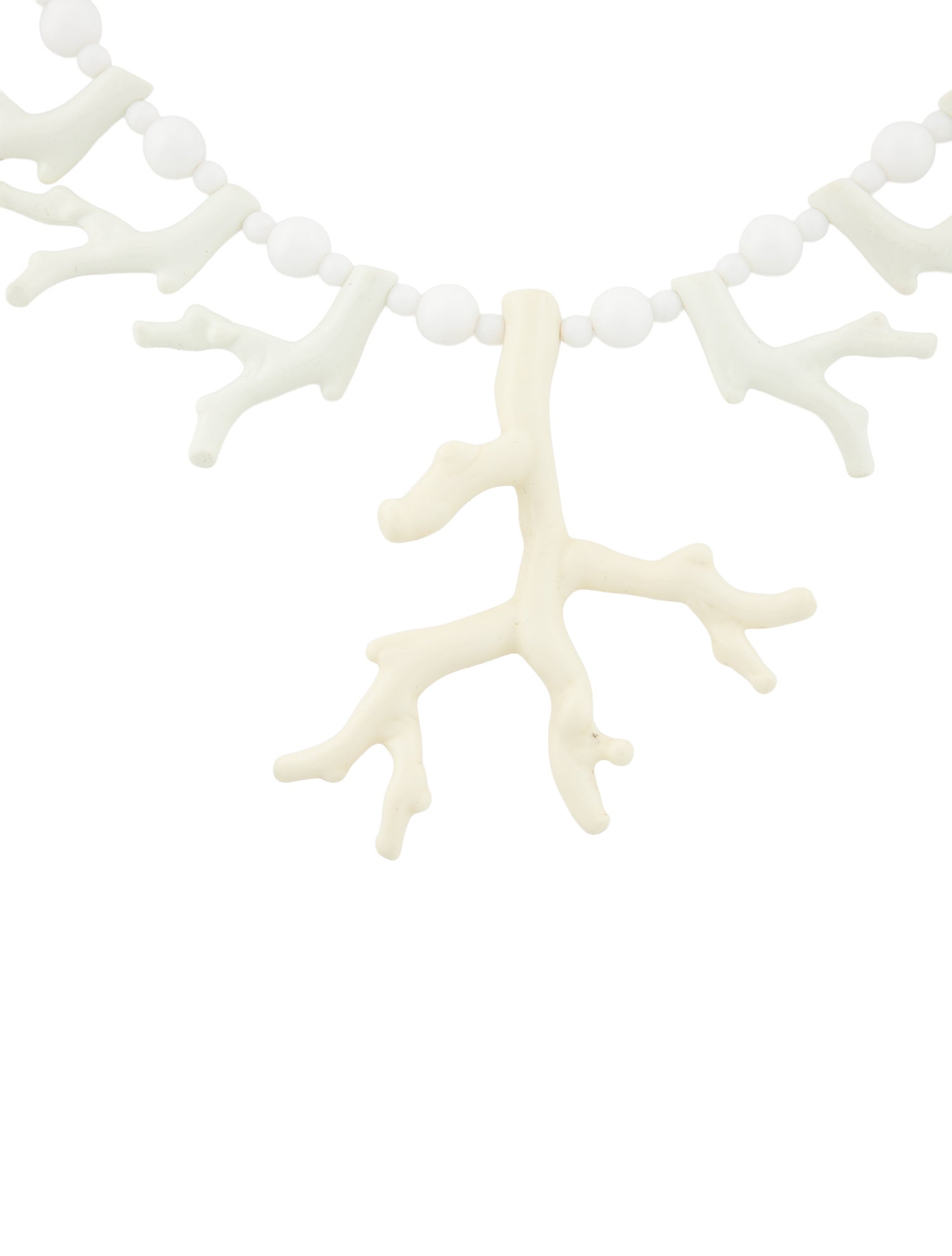 Kenneth Jay Lane Resin Coral Collar Necklace