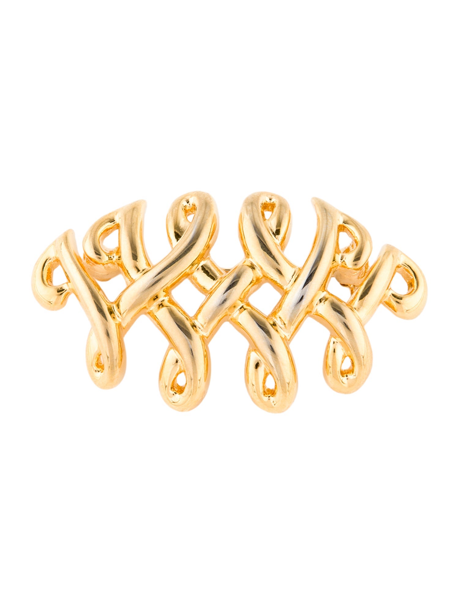 Kenneth Jay Lane Squiggle Pin Brooch