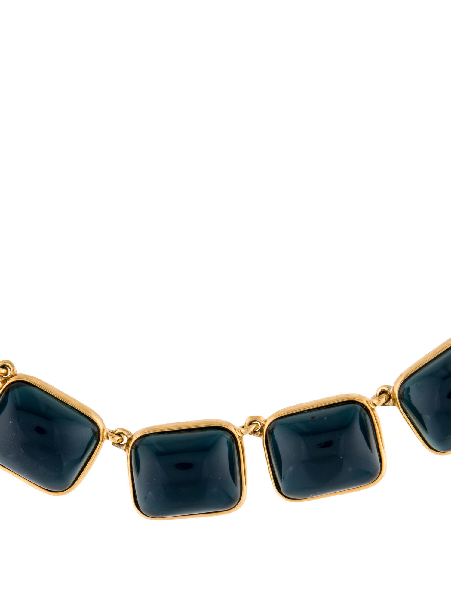 Kenneth Jay Lane Resin Stone Choker Necklace
