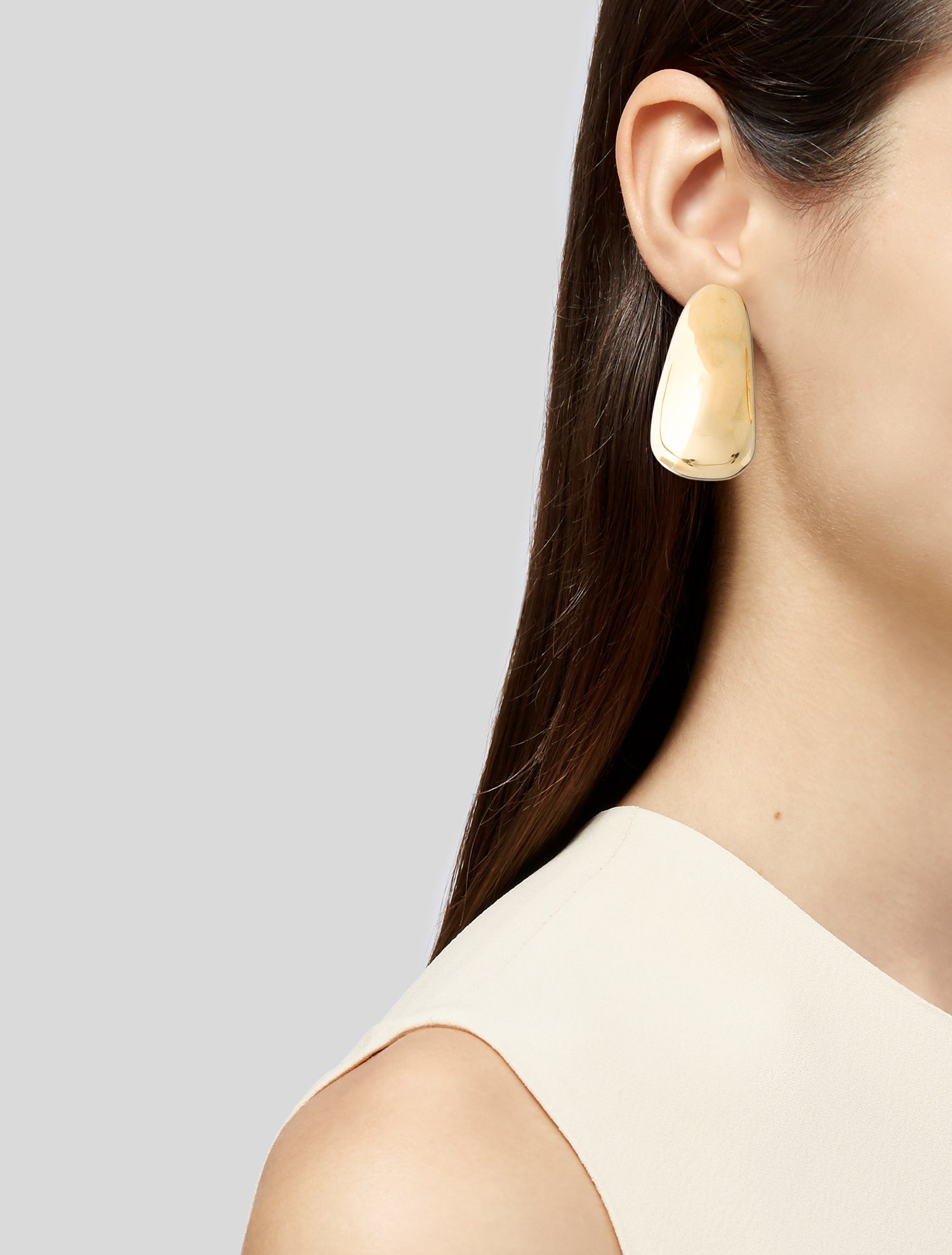 Kenneth Jay Lane Polished Long Tapered Drop Clip-On Earrings