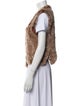 KELLI KOURI Fur Animal Print Vest