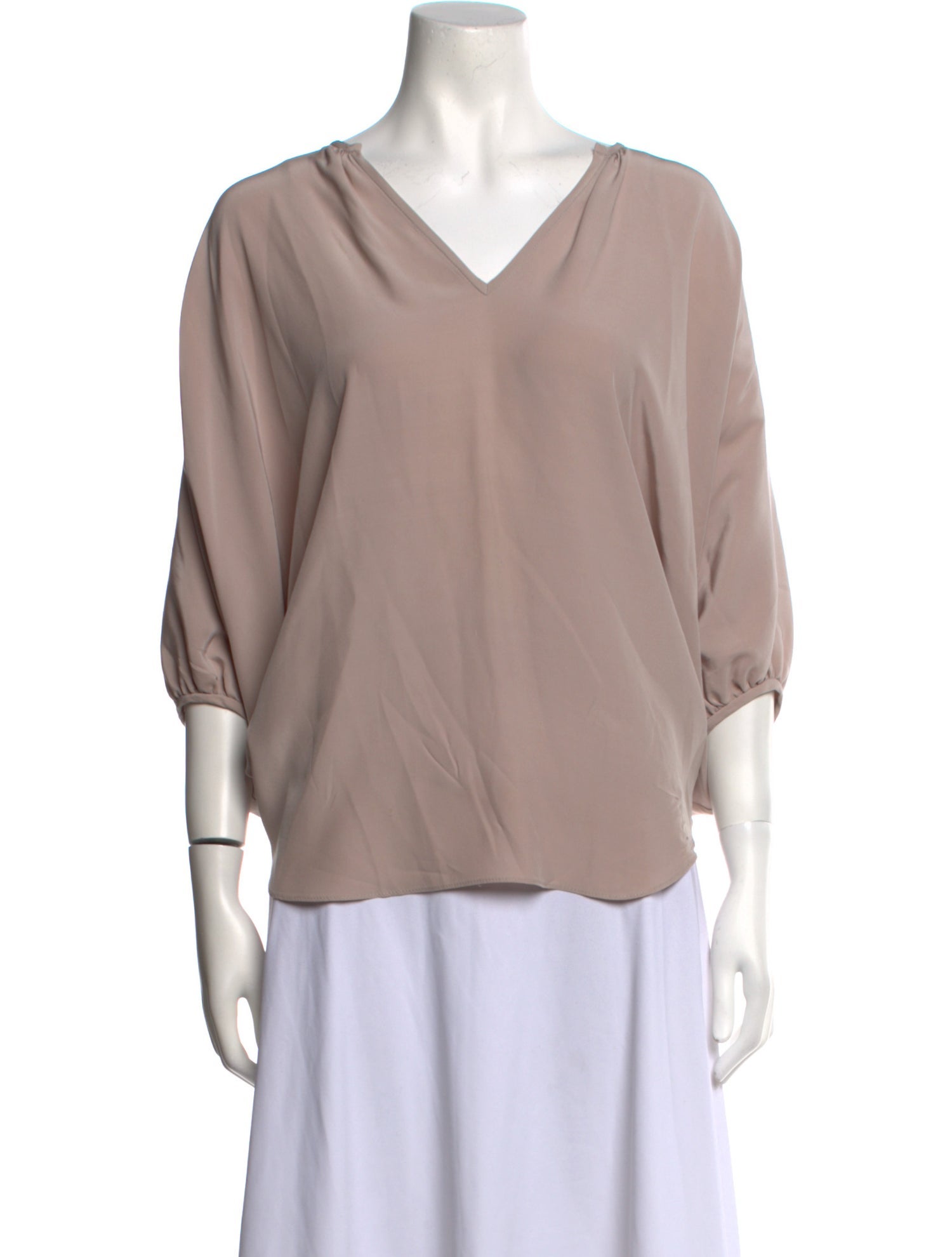 KES Silk V-Neck Blouse