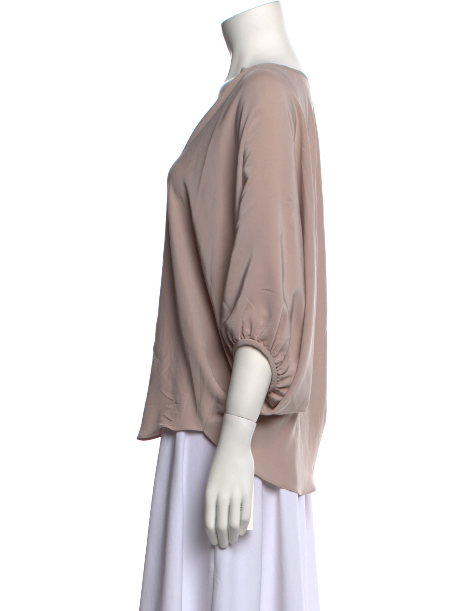 KES Silk V-Neck Blouse