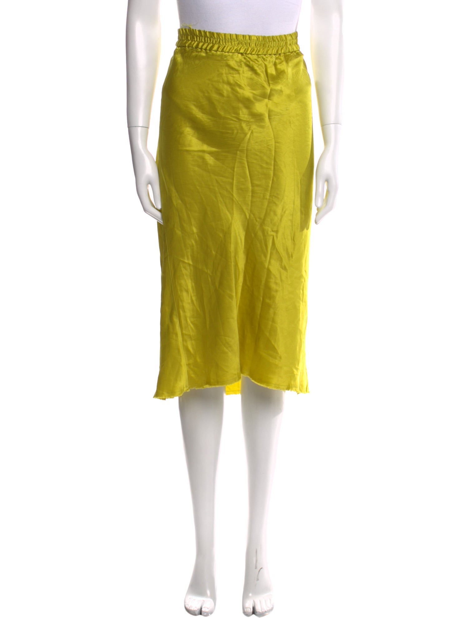 KES Silk Knee-Length Skirt