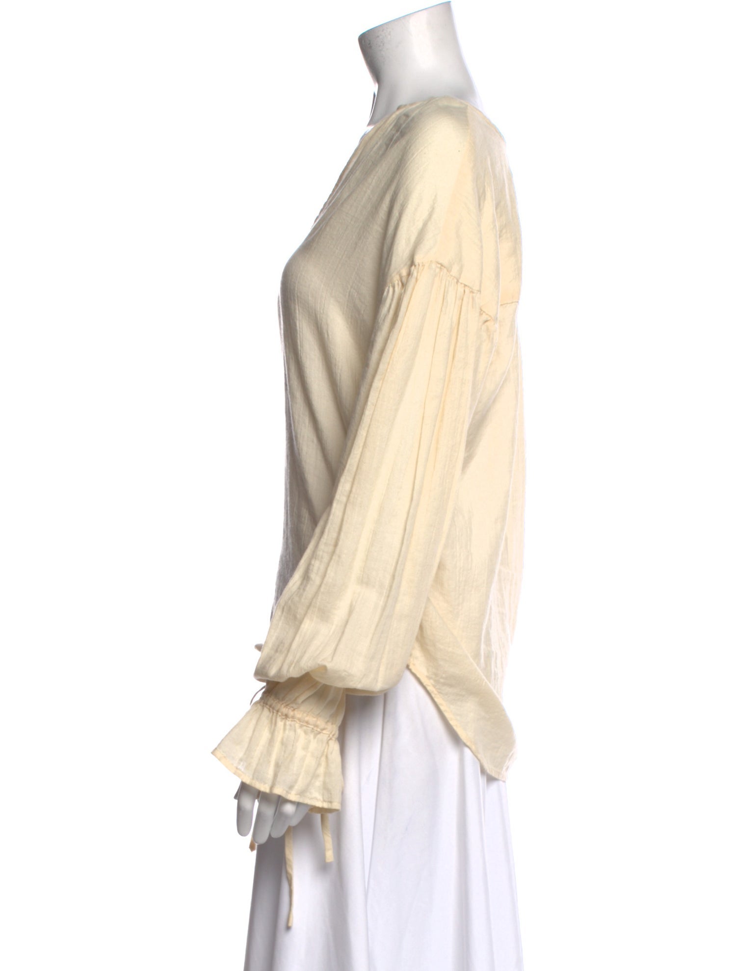 KES V-Neck Long Sleeve Blouse