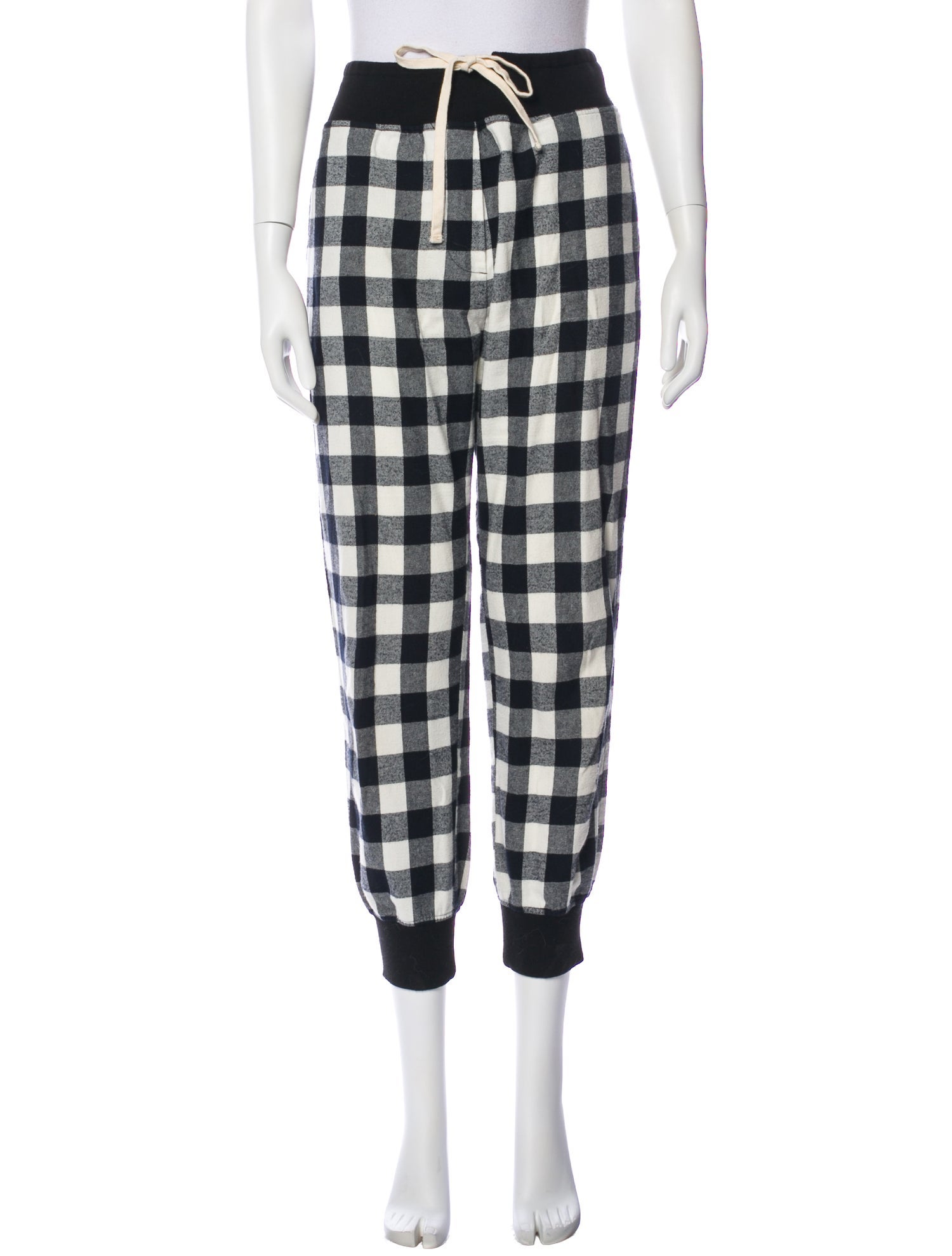 KES Plaid Print Sweatpants