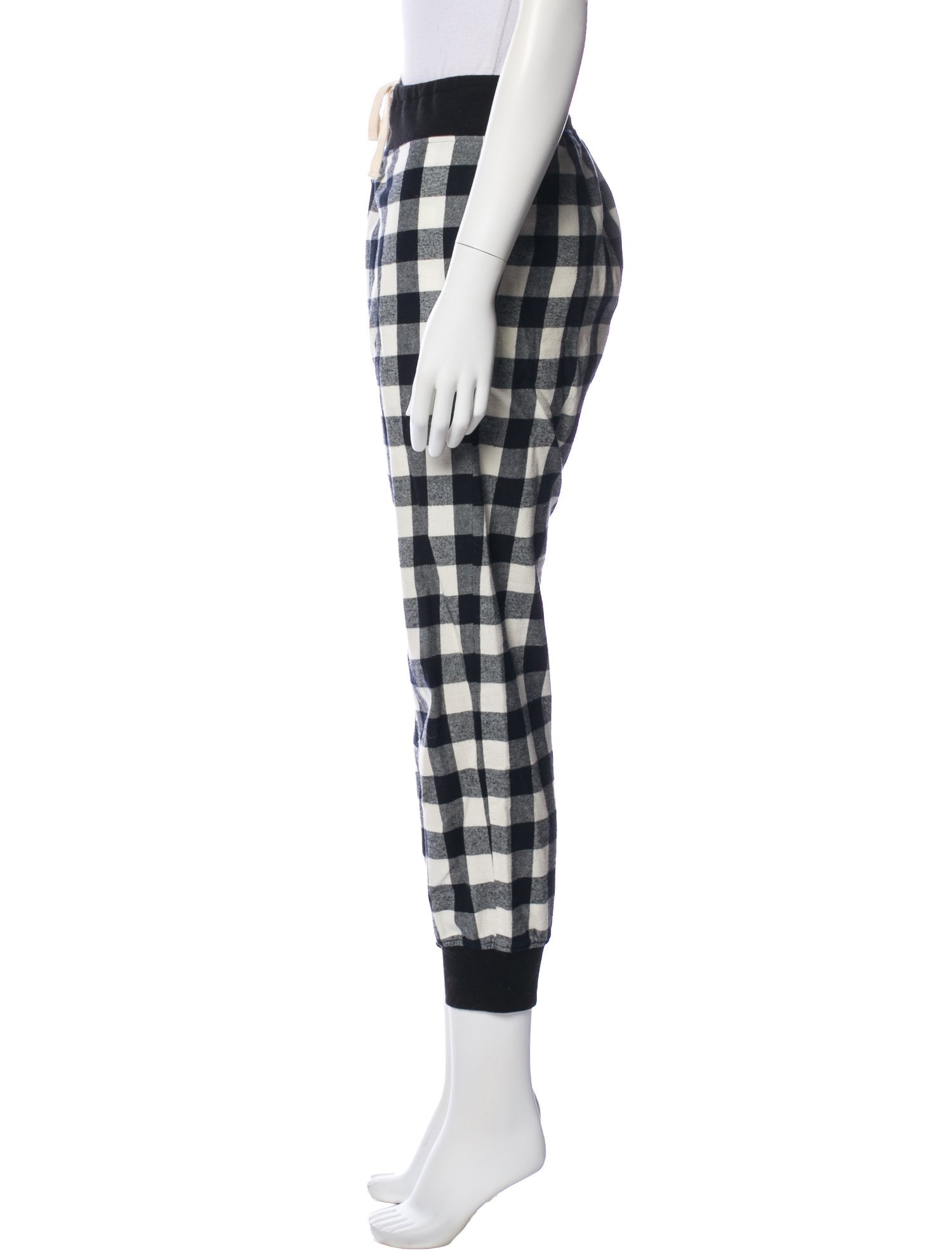 KES Plaid Print Sweatpants