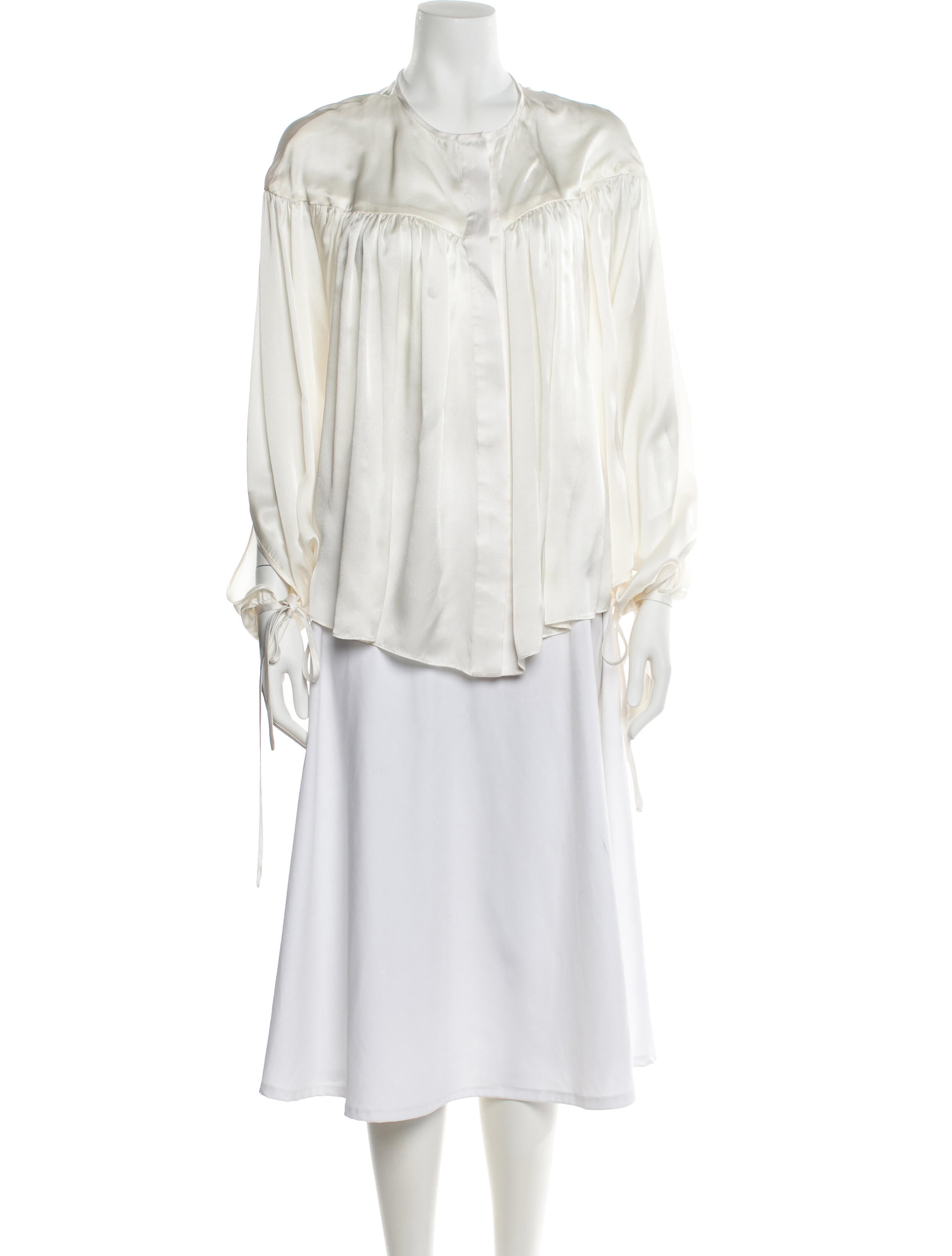 KES Silk Long Sleeve Blouse